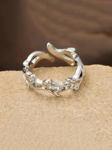 1 Stück Vintage-Stil offener Fingerring für Herren, modischer Punk-Knöchelring, verstellbar, für Single-Männer geeignet, Dorndesign