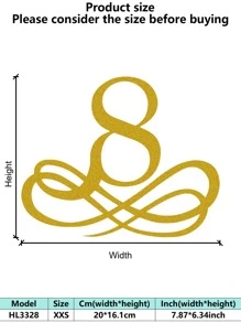 1PC Rustproof Wrought Iron Wall Art - European Vintage Baroque Golden Decorative Painting Artistic Letter Wall Mura Room Decor Bedroom Decor Home Decor Wall Decor