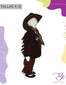 Chamarra Tamaulipeca Infantil Fiesta Patria Festival Escuela - Café integral - Ver 3