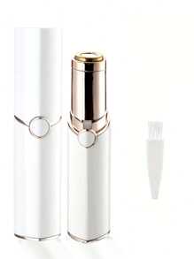 Depiladora facial indolora para mujeres - Elimina instantáneamente el vello del mentón, las mejillas, el labio superior, las cejas - Funciona con pilas