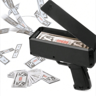 100pcs/200pcs/300pcs Prop Fake Money For Prank Games, Movies, Videos, Christmas, Halloween, Birthday Parties And Holidays (Single Bill Only, No Gun Included)