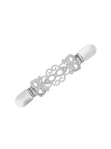 Yanxyad Clips de col de cardigan vintage, pince à la taille pour femmes, broche pour robe et chemise, motif floral argenté et doré pour châle de pull, pince à la taille pour refréner le châle, le cardigan et le col. Broche pour vêtements et cadeaux afin de resserrer la taille du pantalon