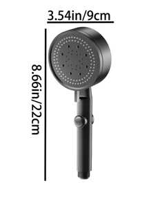 1 pieza Ducha de mano presurizada, con soporte y manguera de ducha, cabezal de ducha ajustable de 5 modos, boquilla de ducha para baño, rociador de ducha, accesorios de baño, disfruta de una experiencia de baño de lujo