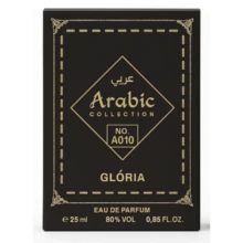 N° A010 - PERFUME ÀRABE - MINIATURA 25ML - GLÓRIA - EAU DE PARFUM - ARABIC COLLECTION - Preto - Visão 1
