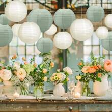 20 PEÇAS Lanternas de Papel, Lanternas Decorativas Redondas, Lanternas Verde Sálvia e Marfim para Casamentos, Festas de Aniversário, Decoração Doméstica, Lanternas Marrom e Marfim Partiazoo, 20 PEÇAS Lanternas de Papel Decorativas Redondas Marrom e Marfim para Casamentos, Festas de Aniversário, Decoração Doméstica, Cerimônias de Formatura, Páscoa, Dia da Mentira