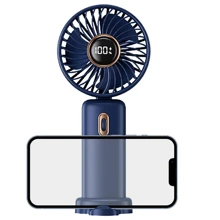 Ultra-Quiet Portable Handheld Fan, 5 Adjustable Wind Speeds, Digital Display Function, Strong Wind Power, USB Charging, Ultra-Long Battery Life, Convenient And Compact, Suitable For Indoor Office And Outdoor Travel, Summer Gifts