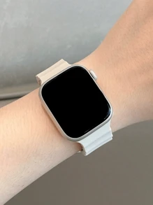 1pc Starlight Color Sports Silicone Watchband Compatible With Apple Watch Band 42mm 38mm 40mm 41mm 44mm 45mm 46mm 49mm, Fashion Smart Watch Replacement Watch Strap For Series Ultra2 Ultra SE2 SE 10 9 8 7 6 5 4 3 2 1 For Women Men