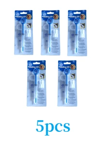 1/2/5pcs,Pet Medicine Feeder, Pet Medicine Tablet Syringe, Soft-Tip Dual-Purpose Feeder, Pill Shooter, Double-Needle Feeding Dispenser Tool Pet Medicine Feeder, Pet Medicine Tablet Syringe, Soft-Tip Dual-Purpose Feeder, Pill Shooter, Double-Needle Feeding Dispenser Tool(Two Colors Of The Green Drug Feeder (Dark Green And Light Green) Will Be Randomly Distributed)