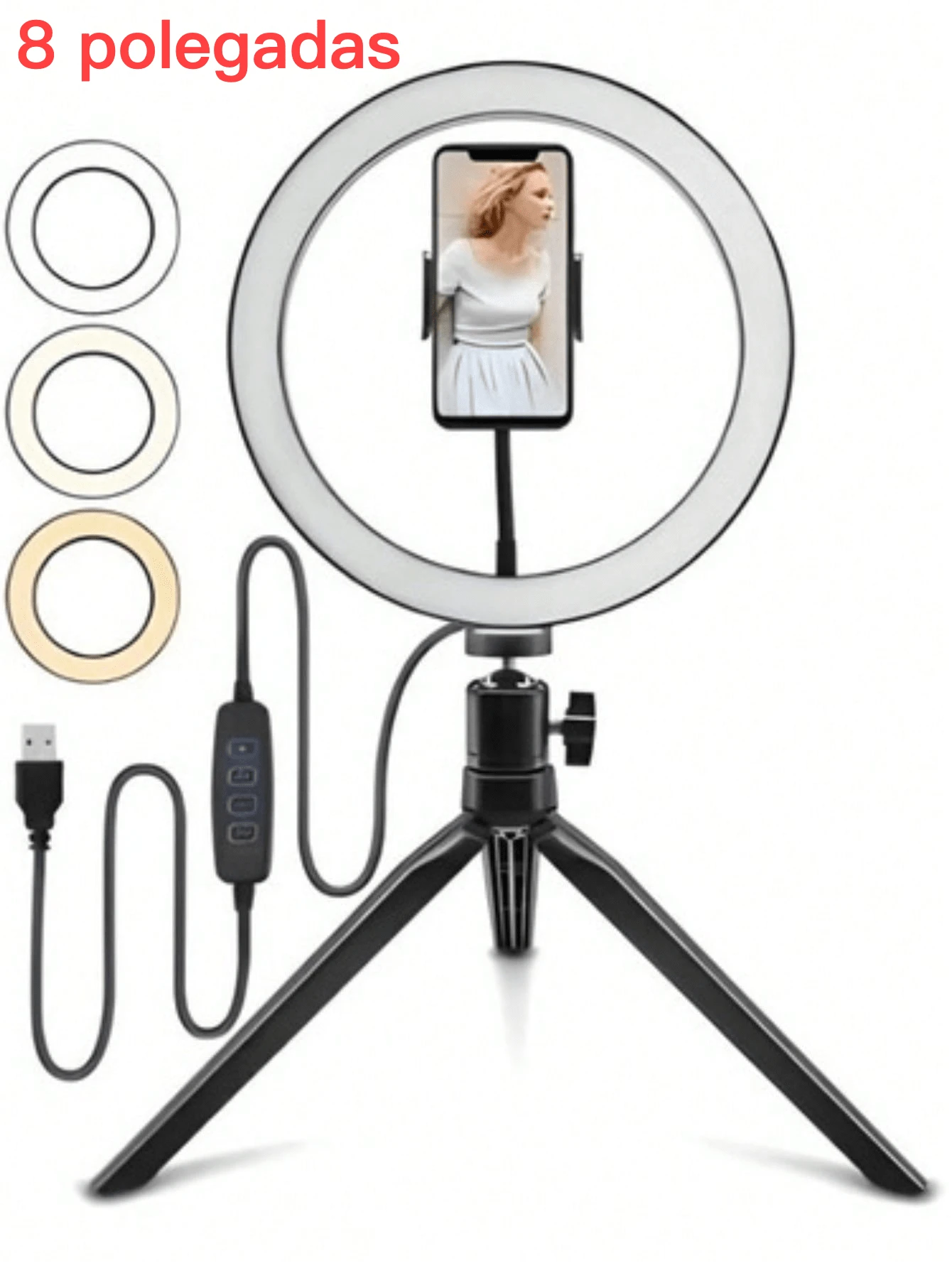 Phone External Flashes & Selfie Lights - đèn 3 màu - Xem 1