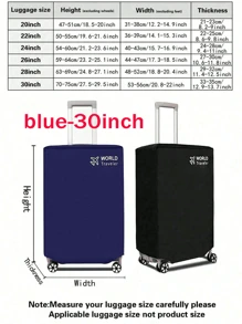 Suitcase Dust Cover, Travel Suitcase Cover, Trolley Box Protective Cover, Solid Color Elastic Suitcase Cover, Travel Accessories, Luggage, Travel Organizer, Suitcase Protective Cover, Back To School, Travel, School, Business, Outdoor, Waterproof, Unisex, Travel Luggage Non-Woven Cover Bag For School School Accessories School Stuff