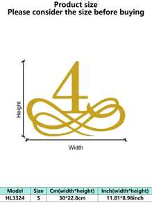 1PC Rustproof Wrought Iron Wall Art - European Vintage Baroque Golden Decorative Painting Artistic Letter Wall Mura Room Decor Bedroom Decor Home Decor Wall Decor