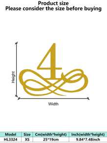 1PC Rustproof Wrought Iron Wall Art - European Vintage Baroque Golden Decorative Painting Artistic Letter Wall Mura Room Decor Bedroom Decor Home Decor Wall Decor