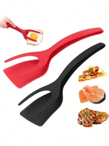 1 Egg Spatula, Steak Spatula, Egg Spatula, 2-In-1 Spatula, Non Stick Kitchen Multifunctional Spatula, Spatula, Pancake Spatula, Toaster Spatula, Hamburger Spatula, Non Stick Coating Spatula - Default - View 8