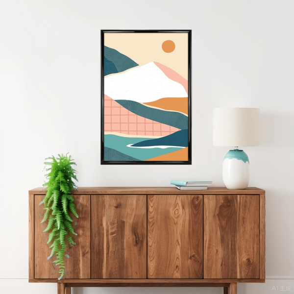 20x30 Rounded Black Poster Frame