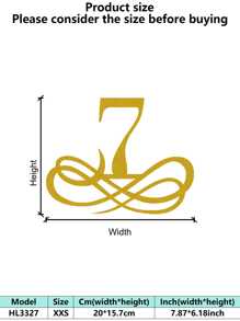 1PC Rustproof Wrought Iron Wall Art - European Vintage Baroque Golden Decorative Painting Artistic Letter Wall Mura Room Decor Bedroom Decor Home Decor Wall Decor