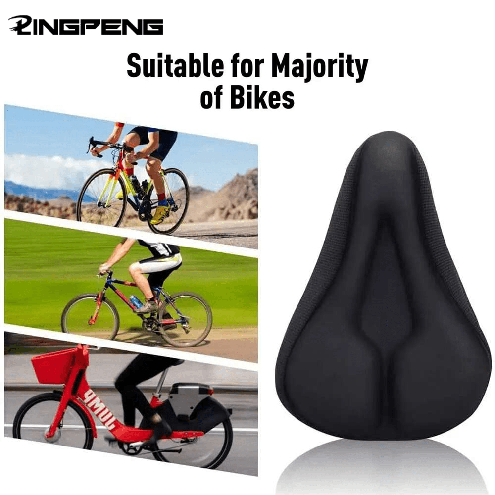 Mountain Bike Soft Gel Cushion Comfortable Saddle Seat Cover
