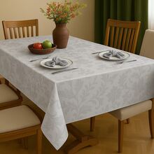 Jacquard Tablecloth Christmas Decoration - Silver - View 1