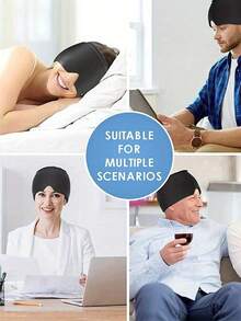 Gel Ice Pack Headache Migraine Relief Cap(Single Layer) - Stretchable Headgear For Cold & Hot Therapy To Alleviate Headaches, Unscented, Use Without Power, Battery-Free - Effective For Tension, Stress, Fever, Fatigue Relief, Back To School Supplies Wear Resistant - Multicolor - View 4