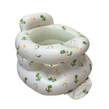 1pc Cartoon Bear Inflatable Sofa, Baby Sitting Training Chair, Children Learning Seat