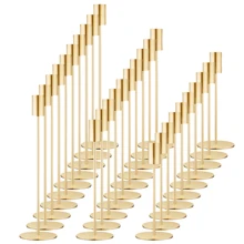30pcs Set Metal Candle Holder, Romantic Candlelight Dinner Decor, European Style Luxury Candle Holders For Home, Wedding, Party, Holiday, Includes Candle Holders Only (No Candles Included)
