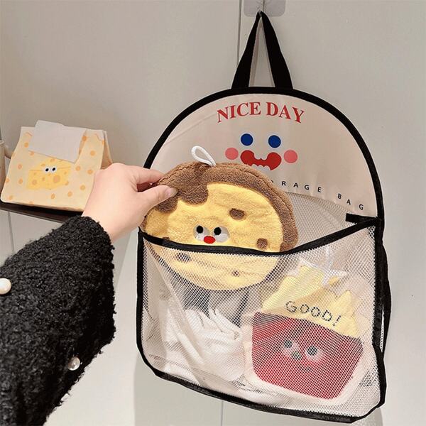 1/2pcs Hanging Storage Bag, Storage Mesh Bag, Can Store Socks, Underwear And Clothes In Walls, Bedrooms And Wardrobes, Car Chair Back Storage Bag, Underwear And Sock Storage Hanging Bag