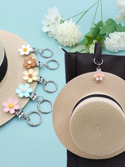 Travel Resin Outdoor Backpack Hat Clip Versatile PVC Material Mulberry Grass Hat Clip Hat Accessories Tote Bag Storage Clip