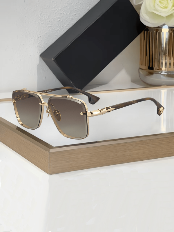 CHARMLIBRARY 2025 Luxury Vintage Aviator Unisex Fashion Glasses, High-Quality Classic Fashion Eyewear, CHARMLIBRARY Brand Polarized Metal Frame Fashion Glasses With Case And Cleaning Cloth, Suitable For Driving, Fishing, Outdoor - Valentine's Day Gift