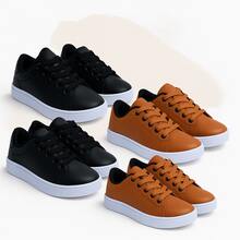 KIT 4 Modern Comfortable Boys' Sneakers For Everyday School Use! - matte black - View 2