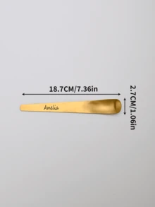Stainless Steel Creative Curved Metal Stirring Spoon, Suitable For Coffee, Milkshakes, Smoothies, Cocktails, Juices, Desserts, Portable, Suitable For Home, Bar, Cafe Use, And An Easter Gift Choice - Laser-stainless Steel Ice Cream Scoop - View 2