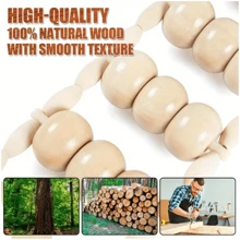 Rodillo masajeador de madera con cuerda, correa de masaje manual, herramienta de automasaje de madera para espalda, cuello, hombros, piernas, cintura