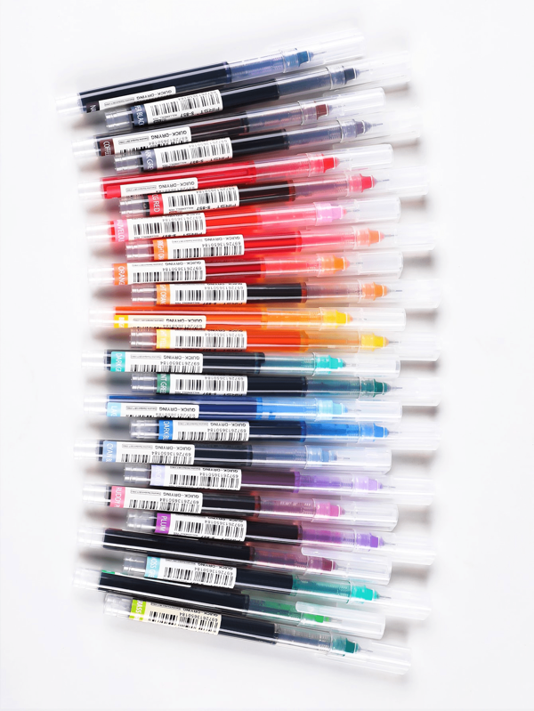 24pcs Multi-Color Liquid Ink Rollerball Pens Set, For Drawing & Writing School Supplies, Back To School