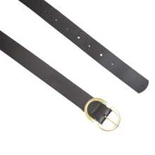 Kit 2 Women's Belt 2D Double Inverted Round Buckle Current Fashion Winter Summer 96040K2 - 黑色和米色 2 - 查看 6