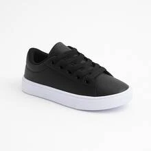 Kit 2 Pairs Of Versatile Boys' High School Sneakers For Everyday Wear With Style - 黑色 - 查看 3