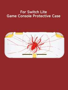 1pc Dark Red Spider Pattern Protective Case Compatible With Switch2 (2025) / Switch NS / Switch OLED / Switch Lite Game Console, 2025 New Generation Console Accessories, Switch Controller Protective Cover, TPU Soft Shell, Universal Gamepad Protector, Switch Game Accessories, Anti-Fall, Anti-Slip, Scratch-Resistant, Stylish - Multicolor - View 4