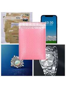 10pcs Shock-Resistant Bubble Bag Packaging - Perfect For Garment, Clothing & Small Items Shipping - White - View 4
