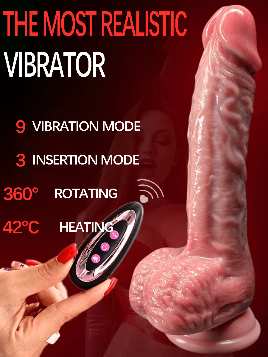 1PC Ultra-Realistic 8.6-Inch Liquid Silicone Thrust Sex Toy Vibrator - Huge, Heating, Rotating, Wireless Remote Control, USB Magnetic Charging, Suitable For Women And Same-Sex Use, Lifelike Design, Smooth Texture, Ergonomic Shape, Discreet Packaging