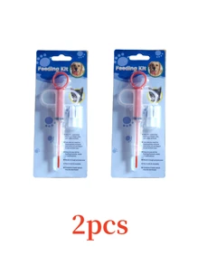 1/2/5pcs,Pet Medicine Feeder, Pet Medicine Tablet Syringe, Soft-Tip Dual-Purpose Feeder, Pill Shooter, Double-Needle Feeding Dispenser Tool Pet Medicine Feeder, Pet Medicine Tablet Syringe, Soft-Tip Dual-Purpose Feeder, Pill Shooter, Double-Needle Feeding Dispenser Tool(Two Colors Of The Green Drug Feeder (Dark Green And Light Green) Will Be Randomly Distributed)