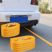 Tow Strap With Hooks. High-Quality 4cm X 4m Car Tow Rope Strap, Random Color - Multicolor - View 5