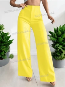 Women Pants - Yellow - View 2