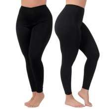Kit 3 Thermal Pants Cold Winter Second Skin Lining Petticoat No Marks Prevents Transparency - 黑色 - 查看 3