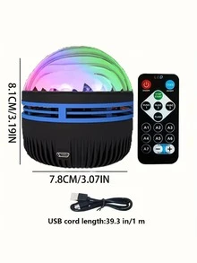 1pc Enchanting Starry Sky Lights - Illuminate Romantic Bedrooms, Add Sparkle To Holidays, Camping Adventures & Parties - A Dreamy Gift For All Occasions, 2 In 1 Northern Lights And Ocean Wave Projector - Multicolor - View 9