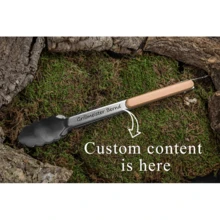 Personalized Stainless Steel Grill Tongs, Ideal As A Father's Day Gift, Father's Day Dad Gift, Men's Gift, Husband Gift - Wood Color - View 1