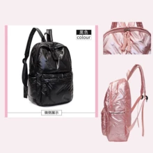 Women's Backpack School Bag Fashion Waterproof Resistant For Notebook Travel Work - màu đen - Xem 2