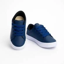 Kit 2 Pairs Of Versatile Boys' High School Sneakers For Everyday Wear With Style - Navy Blue - View 2