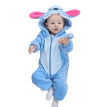 nerd hunters Pyjama Onesie Alien Bleu - Costume, Déguisement et Grenouillère pour Bébés