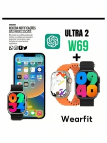 Smart Watch Smartwatch HW ULTRA 2 Launch 7 Bracelets + Case Series 8 NFC Bluetooth Call Sport Fitness Chat GPT - Vì vậy - Xem 5