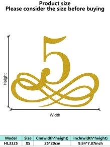 1PC Rustproof Wrought Iron Wall Art - European Vintage Baroque Golden Decorative Painting Artistic Letter Wall Mura Room Decor Bedroom Decor Home Decor Wall Decor