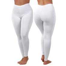 Kit 3 Calça Térmica Frio Inverno Segunda Pele Forro Anágua Não Marca Evita Transparência - Branco - Visão 3