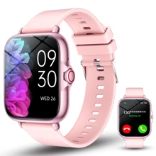 1pc Unisex Silicone Band Smart Watch With Call, Step Tracking, Calorie, Distance, Multi-Sport Modes, Alarm, Notification Reminder, 1.83" Full-Screen Touch Display Compatible With IOS & Android Smartphones