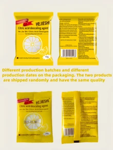 Jue Fish Limescale Cleaning Effervescent Tablets, For Stainless Steel Pots, Kettles, Removes Limescale & Dirt, Lemon Scented - White - View 11